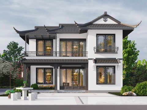  别墅建筑自建房 最新全套施工图设计cad施工图 