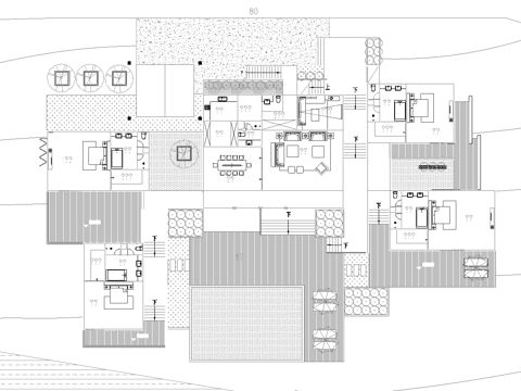 民宿建筑外观  最新全套施工图设计cad施工图