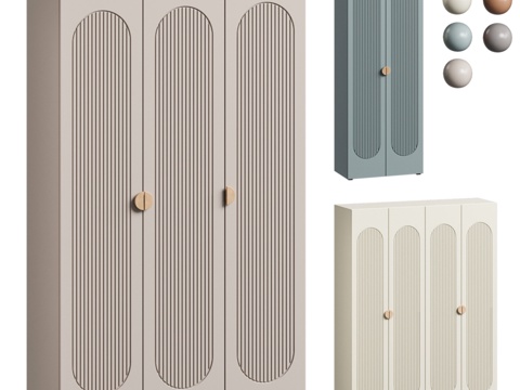  现代衣柜3d模型 