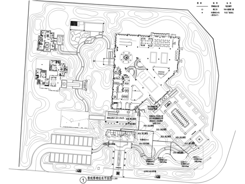 景观给排水雾喷给水平面图 冷雾设计说明 CAD施工图cad施工图