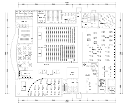 健身会所室内平面CAD施工图cad施工图cad施工图