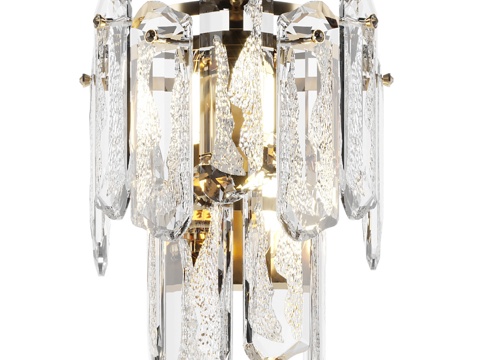  现代简约轻奢壁灯 壁灯 简约壁灯 装饰壁灯 玻璃壁灯 灯3d模型 