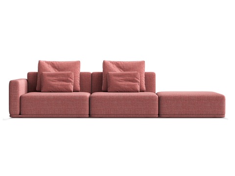  现代简约双人沙发 双人沙发 简约沙发 客厅沙发 休闲沙发 抱3d模型 