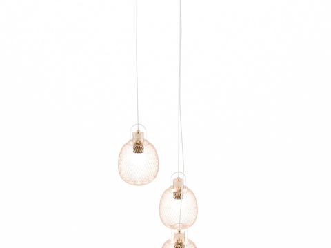  现代简约轻奢吊灯 吊灯 简约吊灯 餐厅吊灯 灯3d模型 