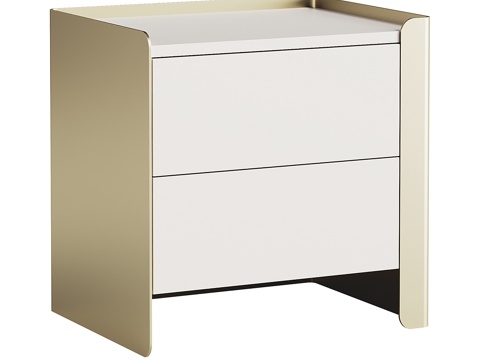  现代简约床头柜 床头柜 矮柜 装饰柜3d模型 