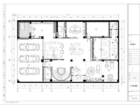 高档私人别墅 最新全套施工图设计cad施工图