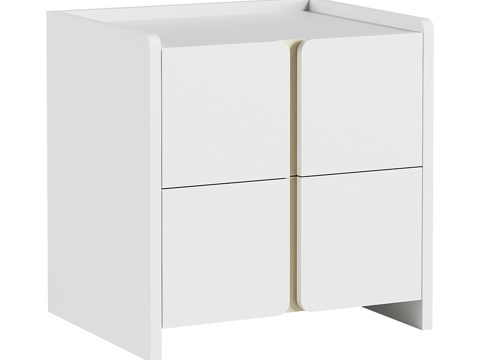  现代简约床头柜 床头柜 矮柜 装饰柜3d模型 