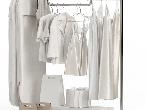 现代服饰3d模型 