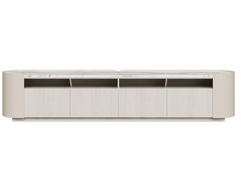  北欧简约电视柜 电视柜 简约电视柜 矮柜 装饰柜 木质电视柜3d模型 