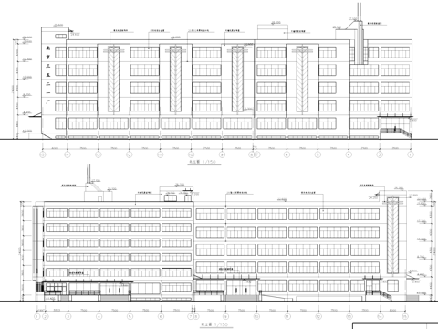 装具车间厂房工业建筑CAD施工图cad施工图