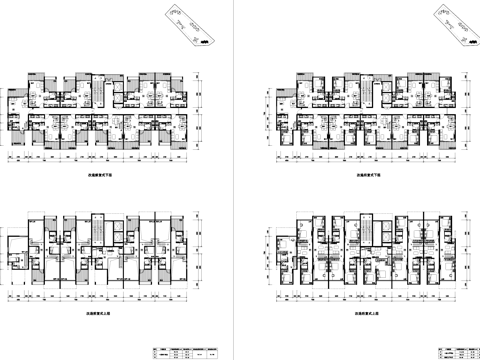 中粮复式LOFT户型改造建筑平面CAD施工图cad施工图