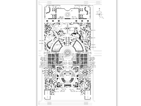植物园景观绿化CAD平面施工图cad施工图