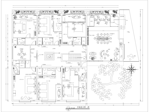 民宿酒店 最新全套施工图设计cad施工图