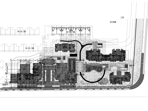 张唐东原惠南示范区展示区景观CAD总图cad施工图