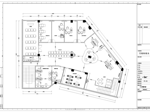眼镜店 最新平面施工图设计cad施工图