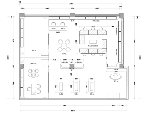 眼镜店 最新全套施工图设计cad施工图