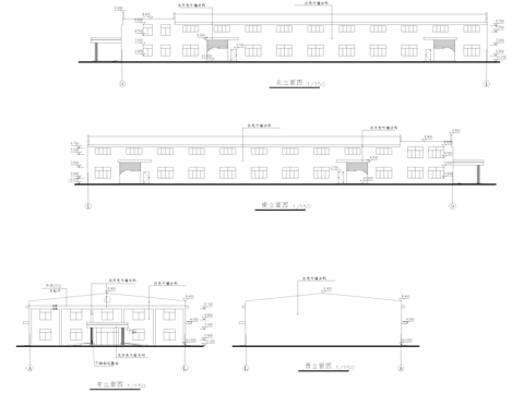 生产车间厂房工业建筑CAD施工图cad施工图