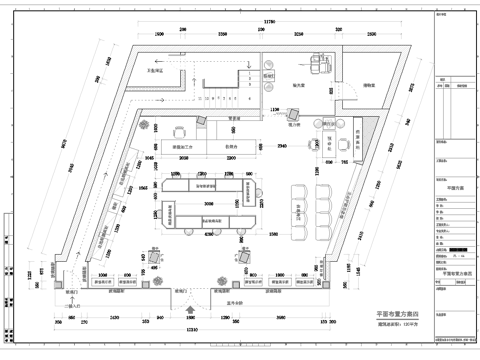 眼镜店 最新全套施工图设计cad施工图