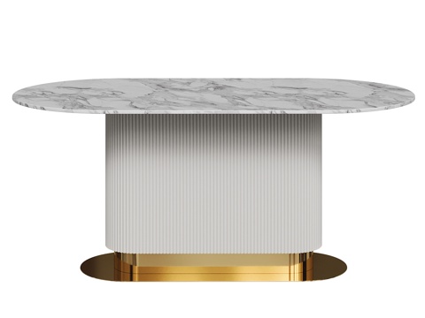  现代简约餐桌 餐桌 简约餐桌 方形餐桌 大理石餐桌3d模型 