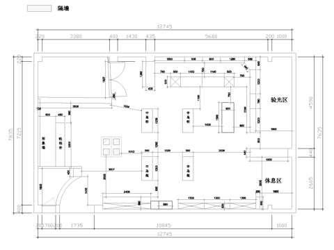 眼镜专卖店 最新全套施工图设计cad施工图