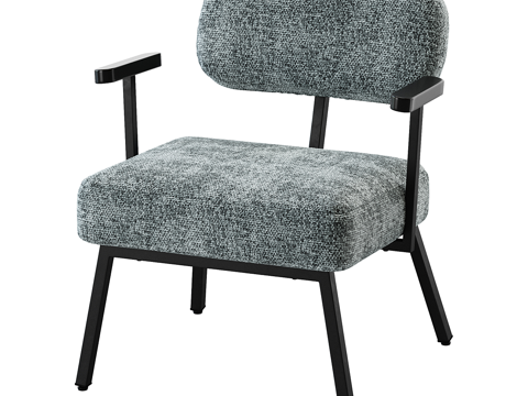  现代简约单人椅子 椅子 简约椅子 休闲椅子 餐厅凳子3d模型 