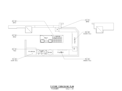 奶茶咖啡  最新全套施工图设计cad施工图