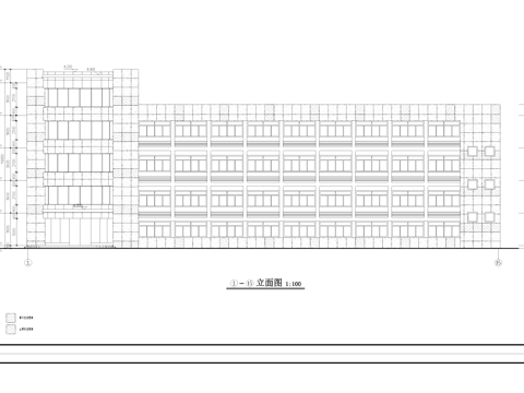 厂区办公楼建筑CAD施工图cad施工图