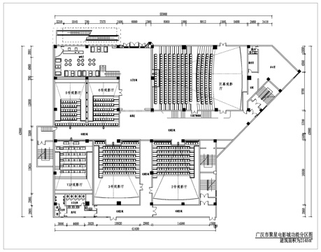 电影院 最新平面施工图设计cad施工图