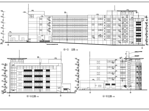 中山嘉士达制衣厂厂房办公楼工业建筑CAD施工图cad施工图