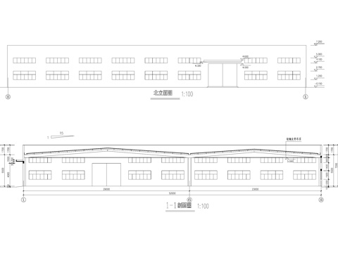 单层钢结构车间厂房工业建筑CAD施工图cad施工图