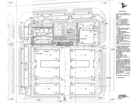 厂房景观工业园区产业园景观规划平面图cad施工图