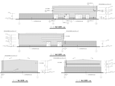 工业车间配电间建筑规划CAD施工图集cad施工图