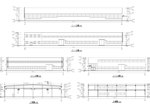 二层生产车间金属加工丁类厂房工业建筑CAD施工图cad施工图