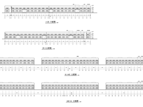 厂房工业车间建筑CAD施工图cad施工图
