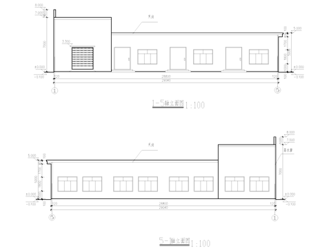 工业厂房车间建筑CAD施工图cad施工图
