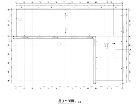 三层框架厂房工业建筑CAD施工图cad施工图