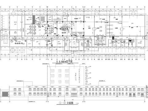 奶粉厂车间办公楼厂房排风塔工业建筑cad施工图