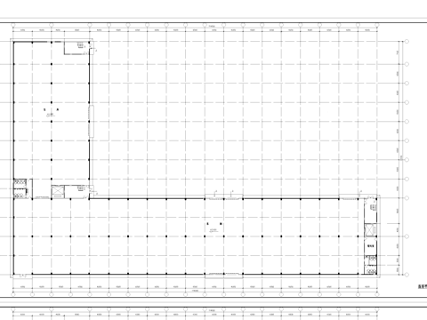 工业车间仓库厂房建筑CAD施工图cad施工图
