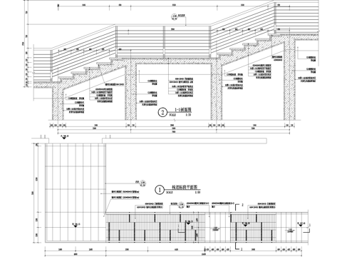 景观天桥 栈桥 栈道 铁艺栏杆 栏杆扶手cad施工图