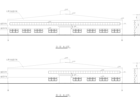 食品仓库仓储工业建筑CAD施工图cad施工图