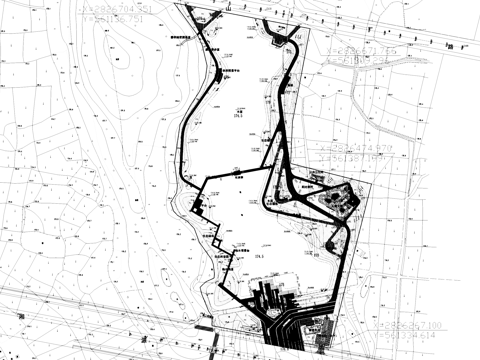 永州道县绍基公园景观平面CAD施工图cad施工图