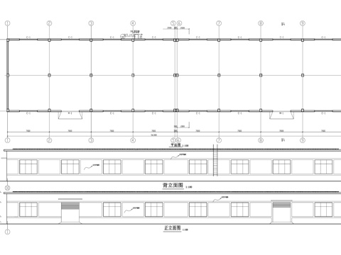 单层车间厂房仓库工业建筑CAD施工图cad施工图