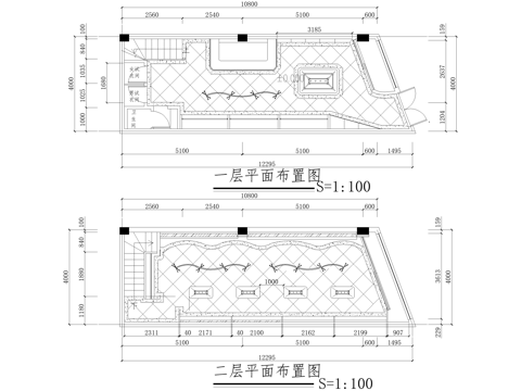 服装店 二层服饰店 专卖店cad施工图