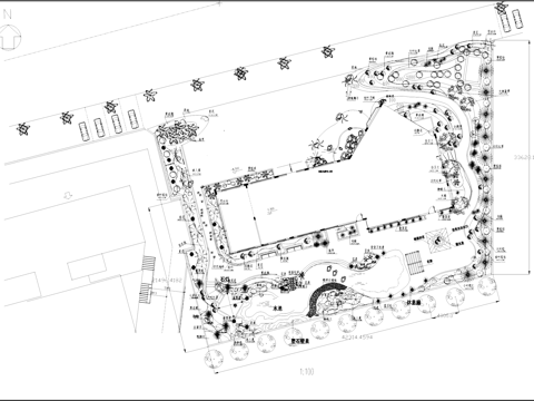 样板房展示区示范区景观植物平面CAD施工图cad施工图