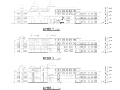 县机关幼儿园建筑CAD施工图cad施工图