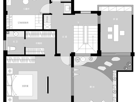 别墅样板间  最新全套施工图设计cad施工图