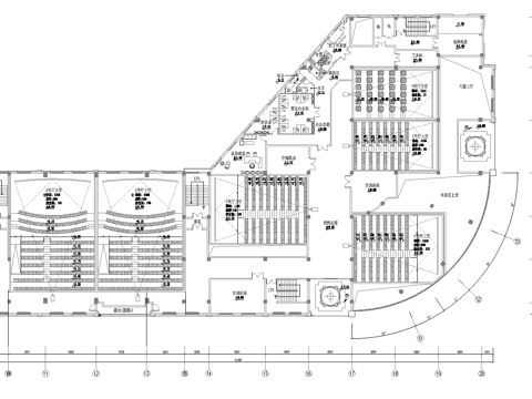 电影院 最新全套施工图设计cad施工图