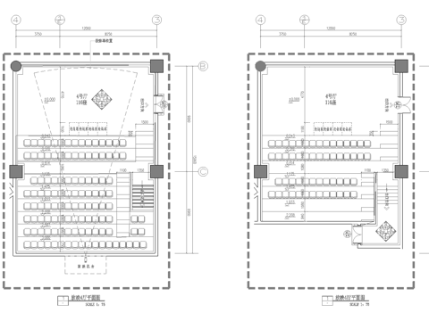 电影院影厅 最新全套施工图设计cad施工图