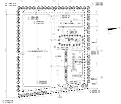 化工设备工业园区办公厂房传达室建筑规划CAD施工图cad施工图