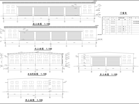 轻钢单层车库厂房工业建筑结构CAD施工图集cad施工图